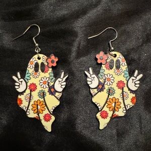 Hippie ghost earrings